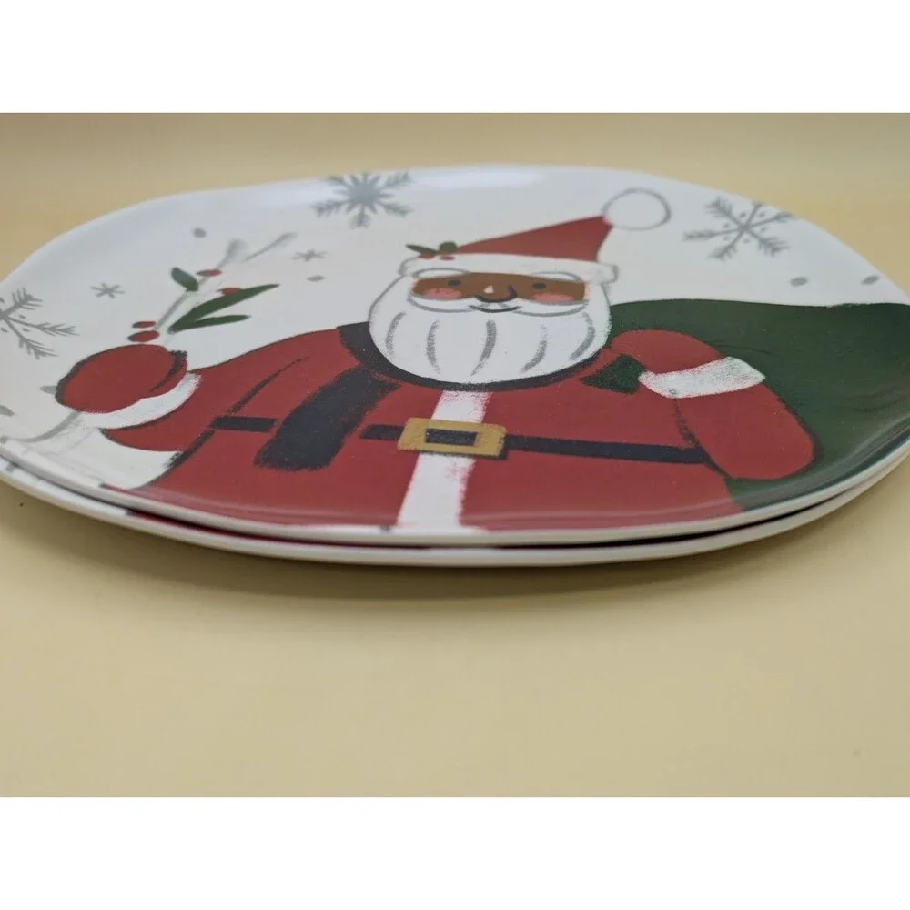 Set of 2 Target Wondershop Christmas Melamine Dinner Plate 11